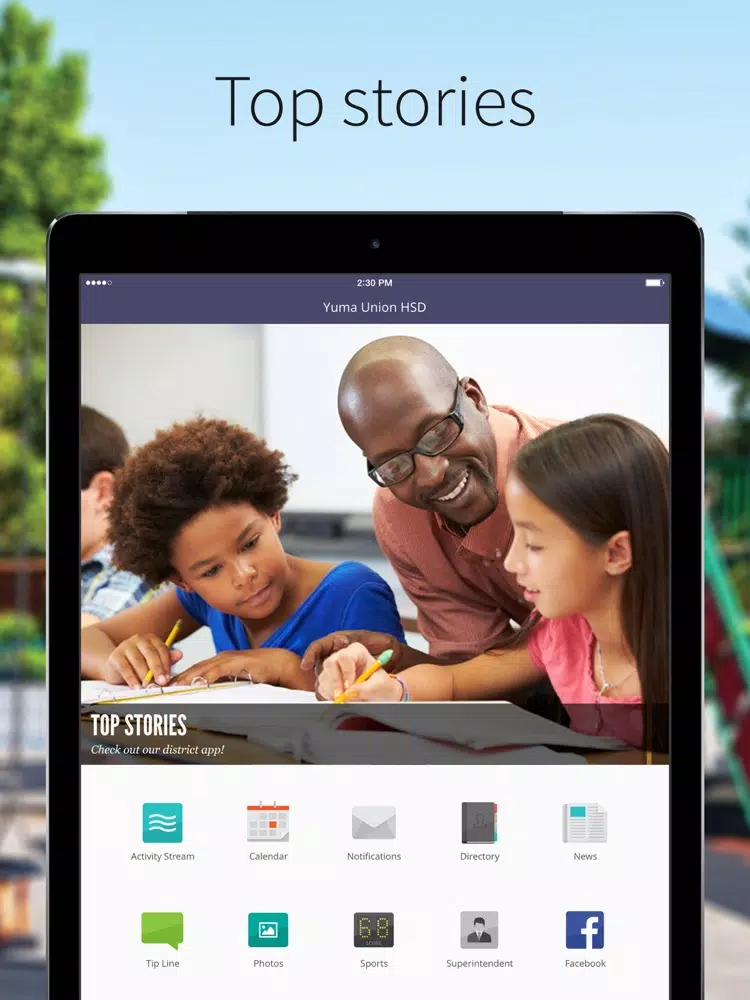 Yuma Union HSD iPad Screenshots