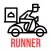 BLACK DASH RUNNER