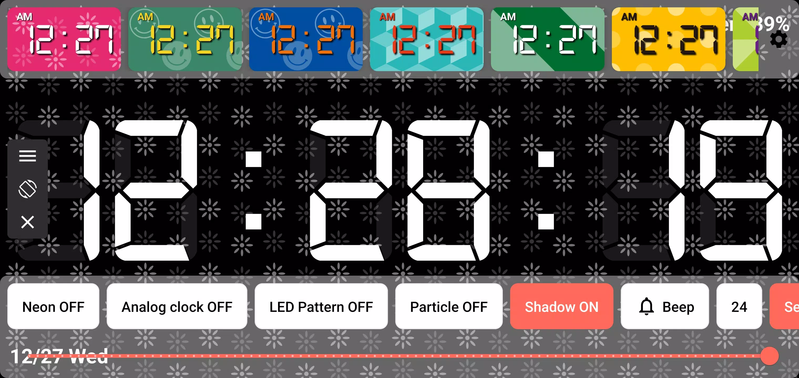 TableClock - LED Theme Clock Screenshots