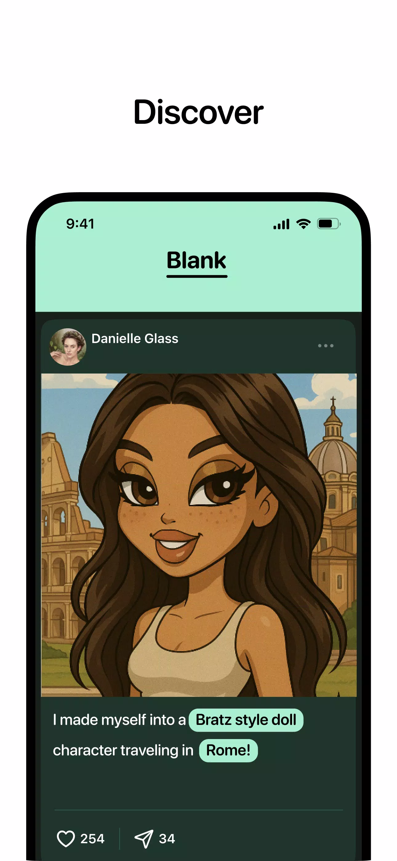 Blank - Free, Fast, Social AI Screenshots
