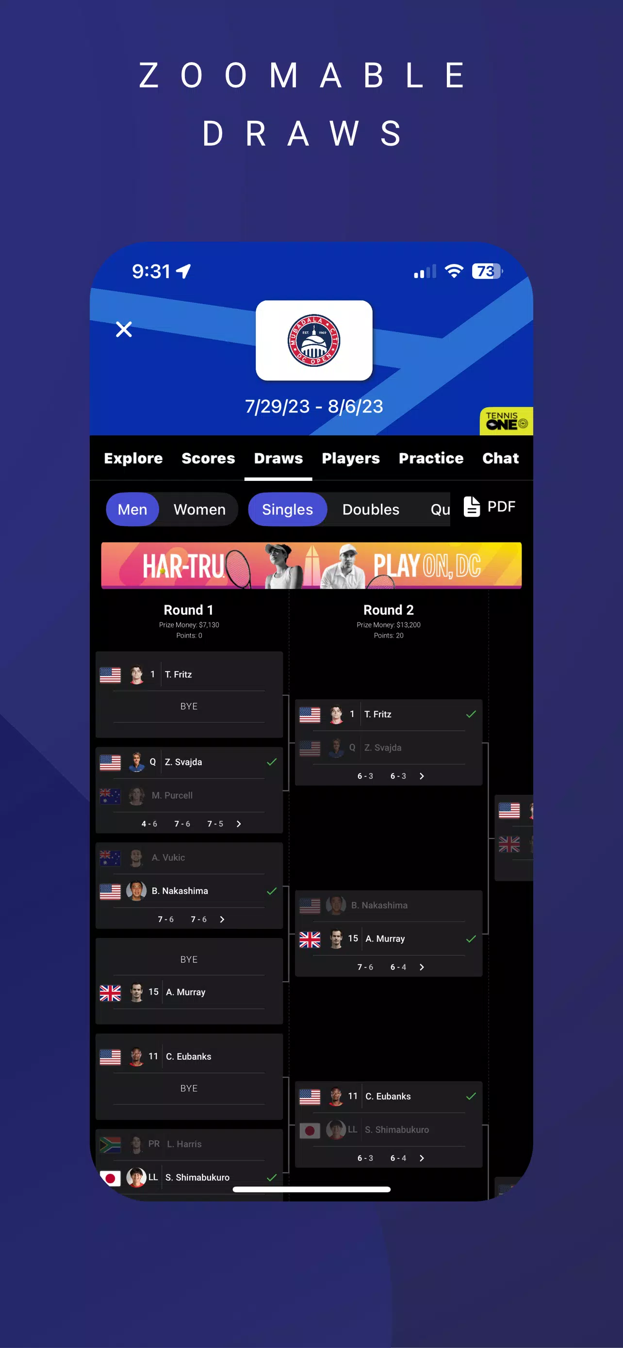 TennisONE Screenshots