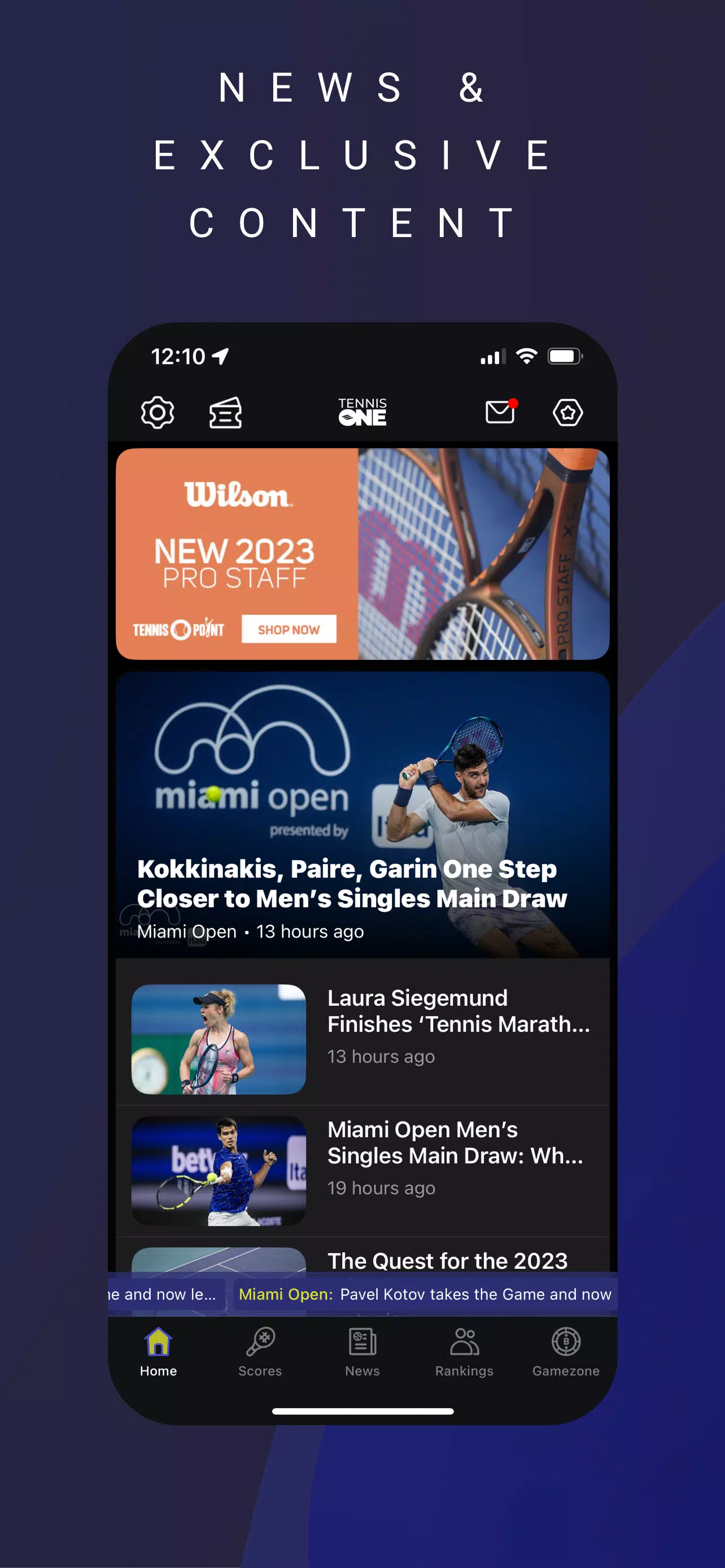 TennisONE Screenshots