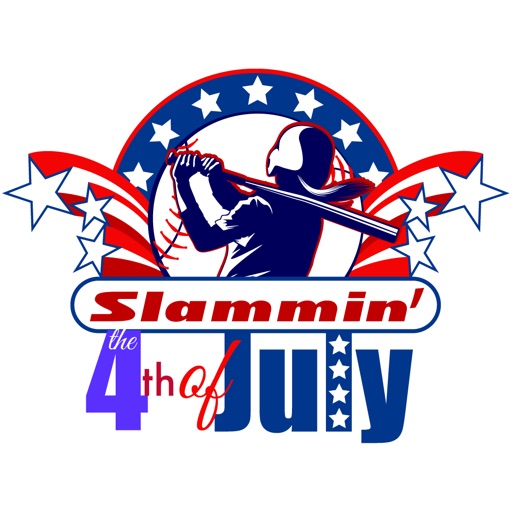 Softball 4th of July Stickers Softball 4th of July Stickers