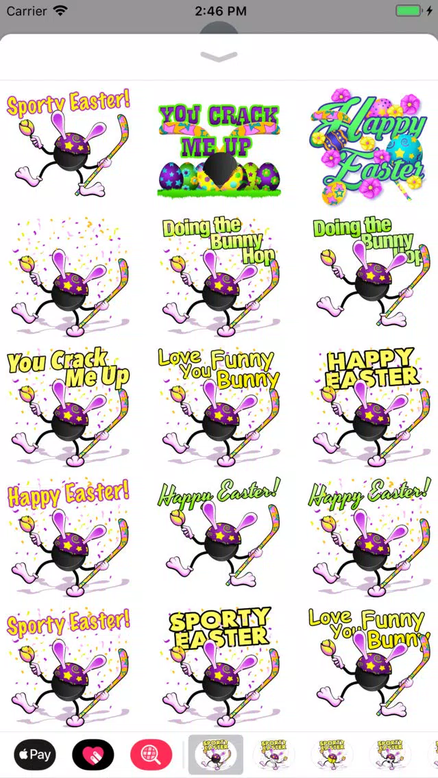 Easter Hockey Stickers Screenshots