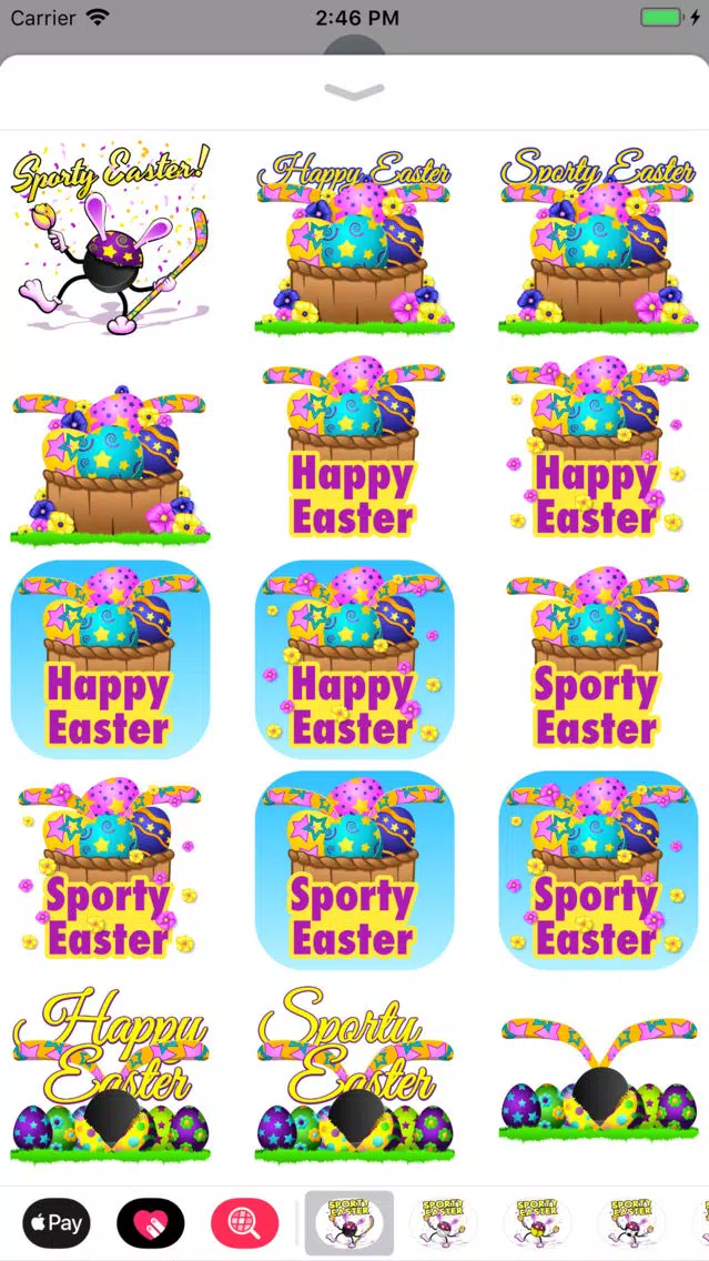 Easter Hockey Stickers Screenshots