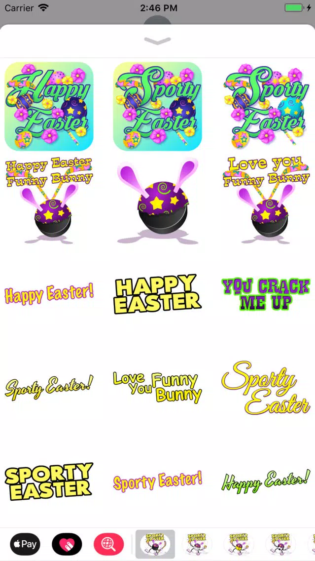 Easter Hockey Stickers Screenshots