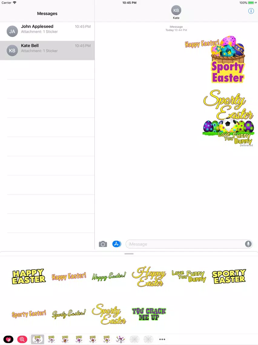 Easter Soccer Stickers iPad Screenshots