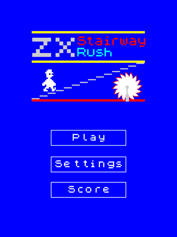 Zrzuty ekranu ZX Stairway Rush - Z80 classic iPad 