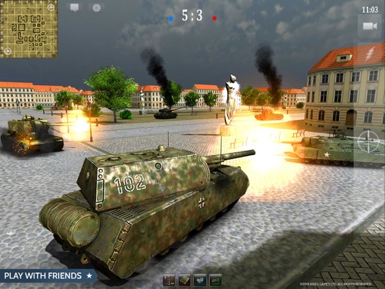 Armored Aces - Tank War Online iPad  Screenshots