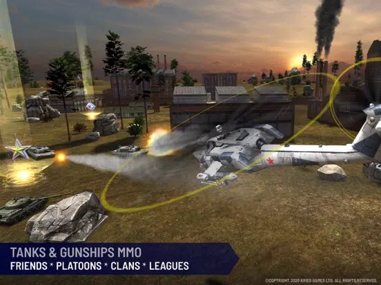 Capturas de tela do WAR ONLINE: Tanks vs Gunships iPad 