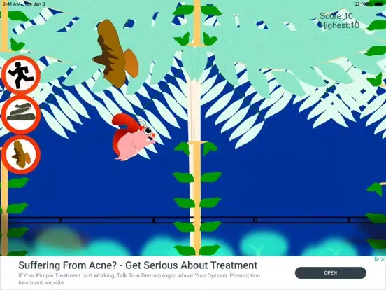 Jumpy Flying Squirrel iPad Screenshots