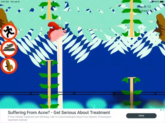 Jumpy Flying Squirrel iPad Screenshots
