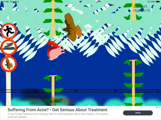 Jumpy Flying Squirrel iPad Screenshots