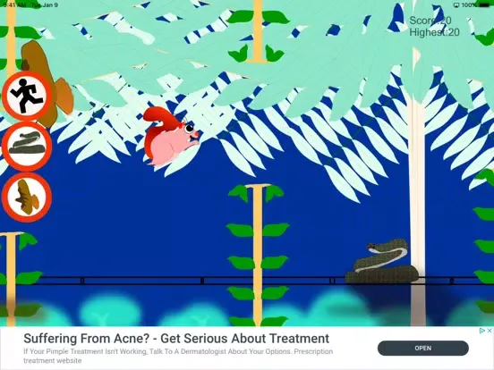 Jumpy Flying Squirrel iPad Screenshots