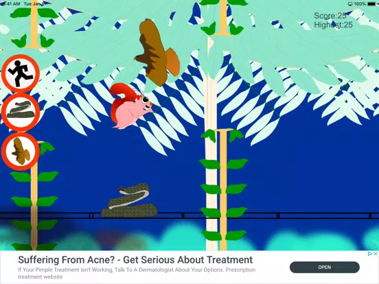 Jumpy Flying Squirrel iPad  Screenshots