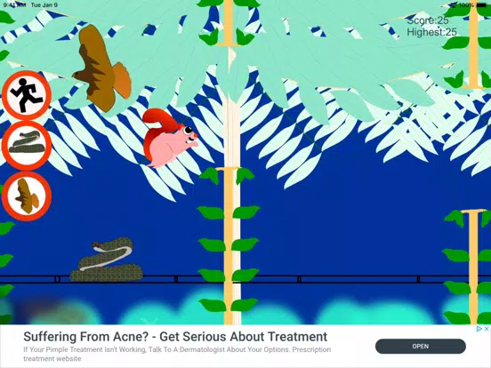 Jumpy Flying Squirrel iPad  Screenshots