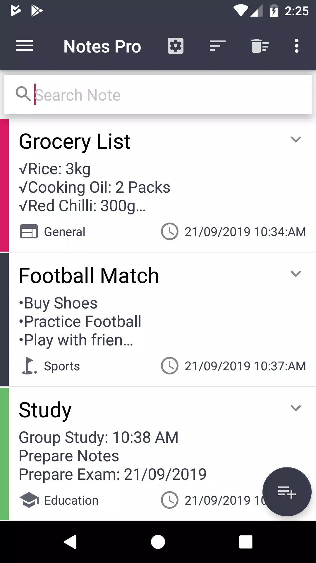 Notes Pro Screenshots