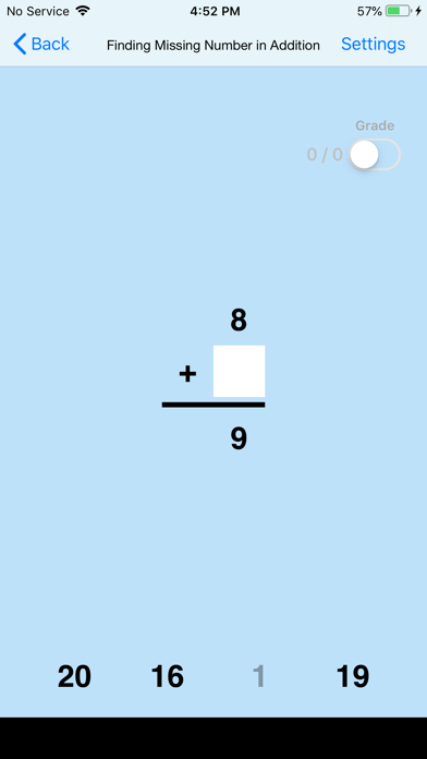 Find Missing Number Addition Screenshots