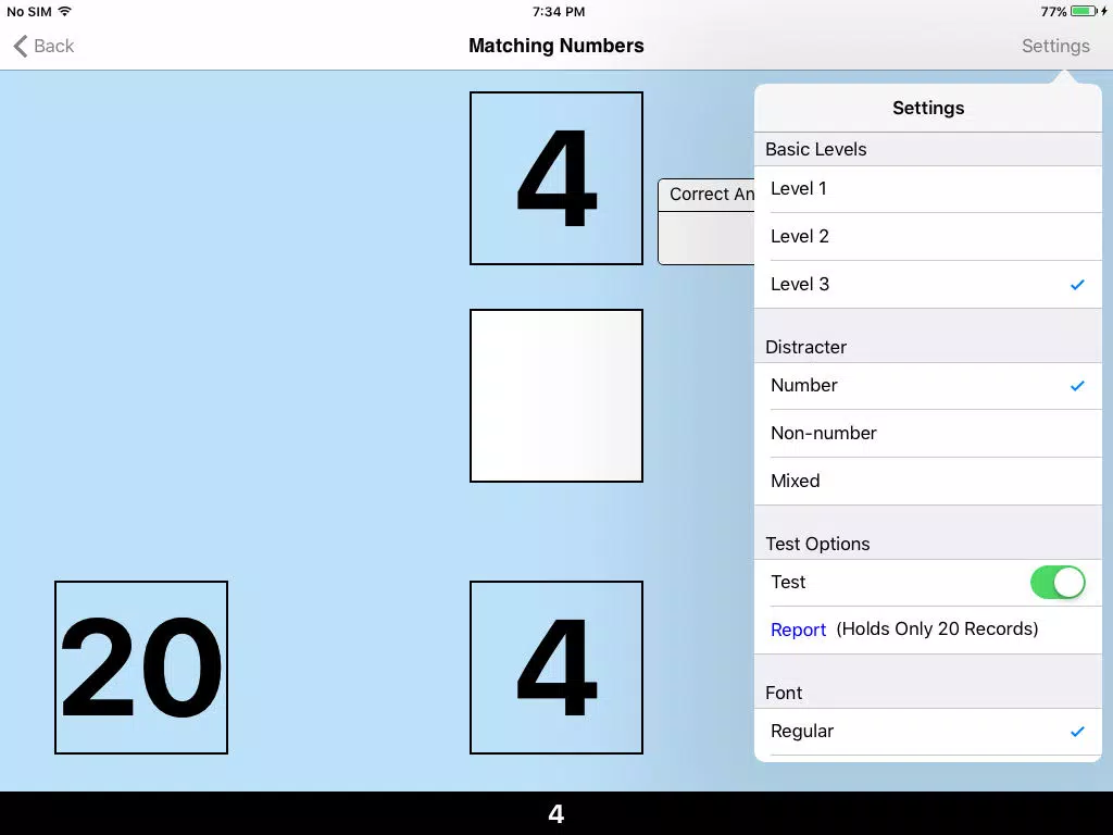 123 Matching Numbers iPad Screenshots