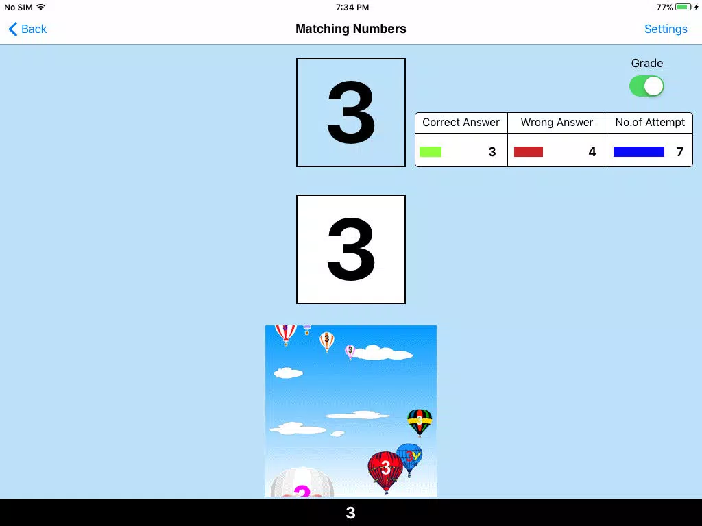 123 Matching Numbers iPad Screenshots