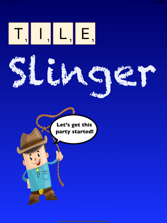 Tile Slinger Word Tile Game iPad Screenshots