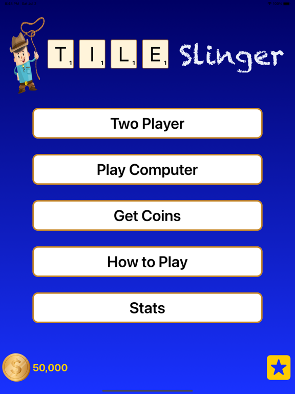 Tile Slinger Word Tile Game iPad Screenshots