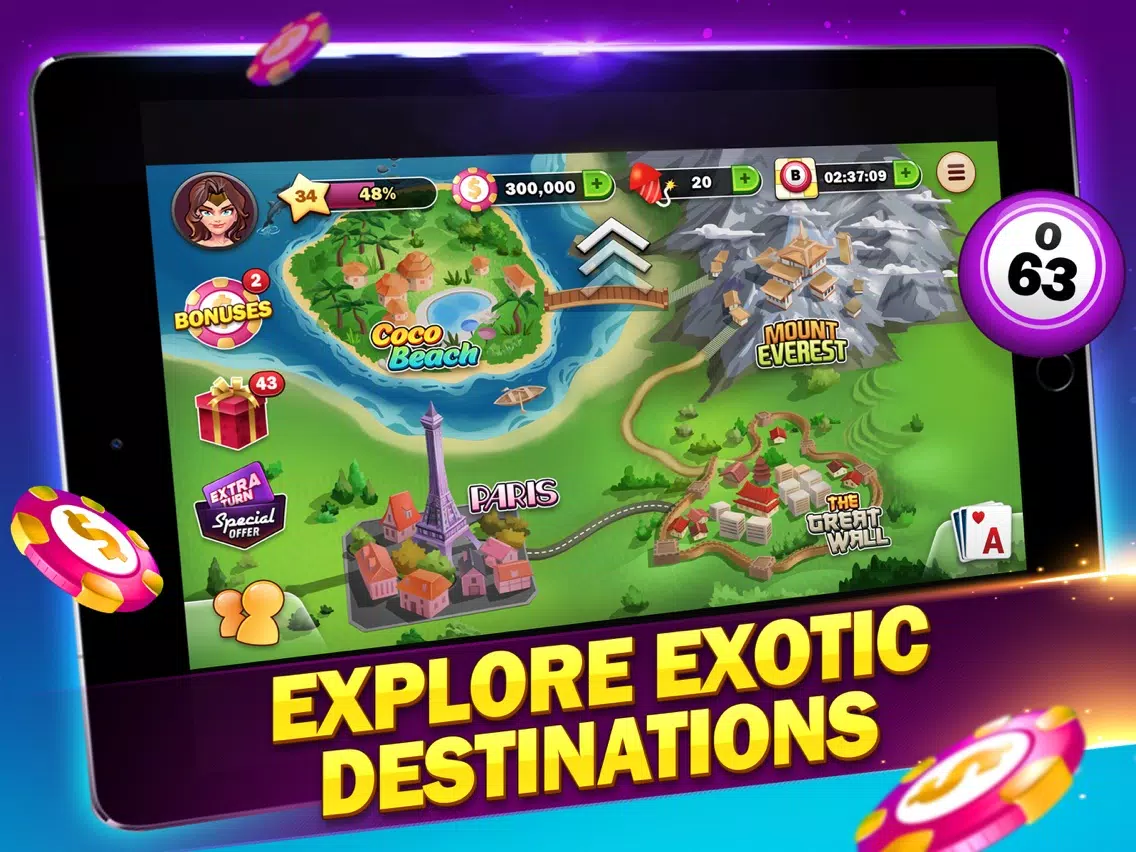 Joker Quest Bingo & Card Game iPad Screenshots