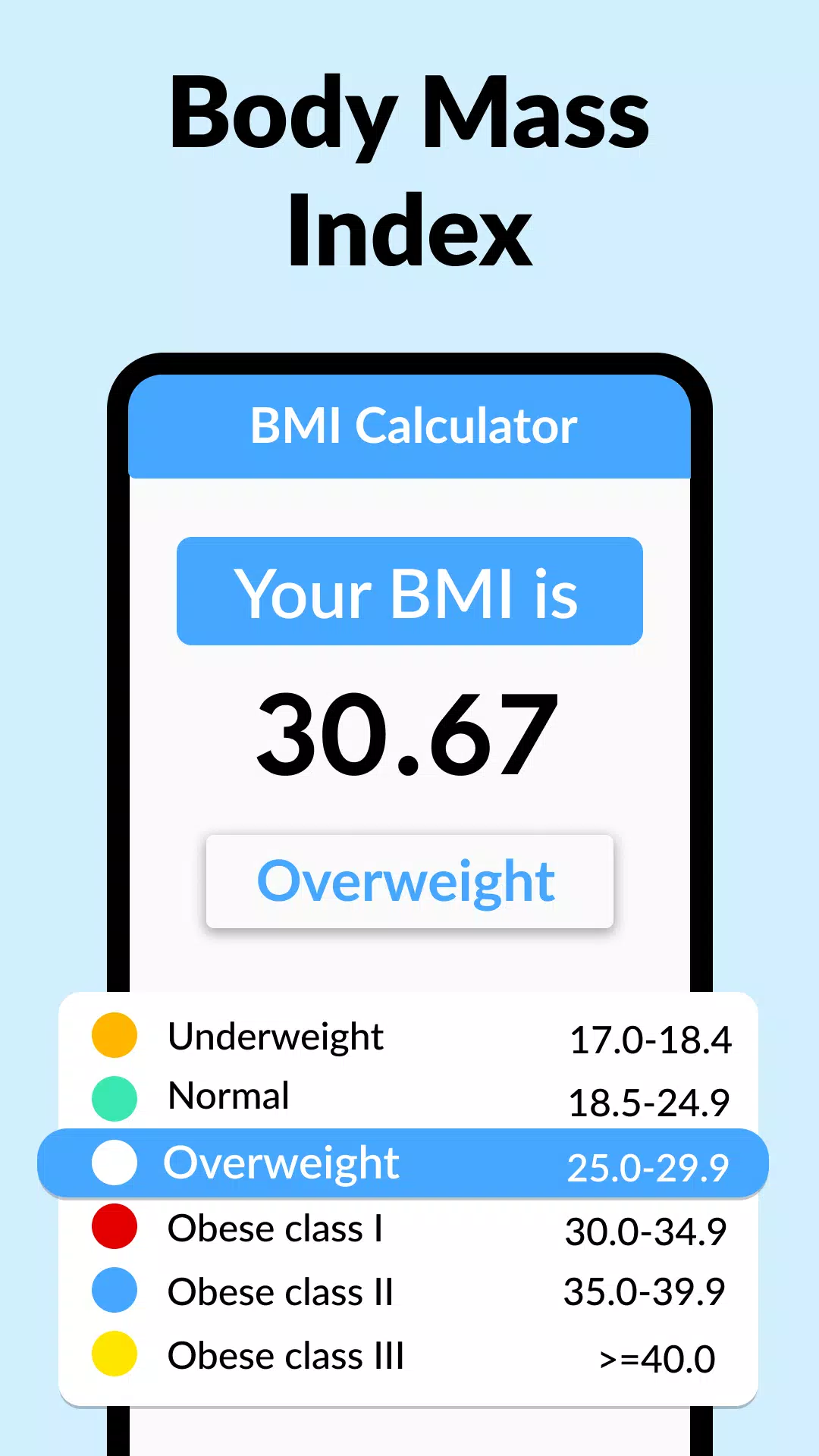 Скриншоты BMI Calculator
