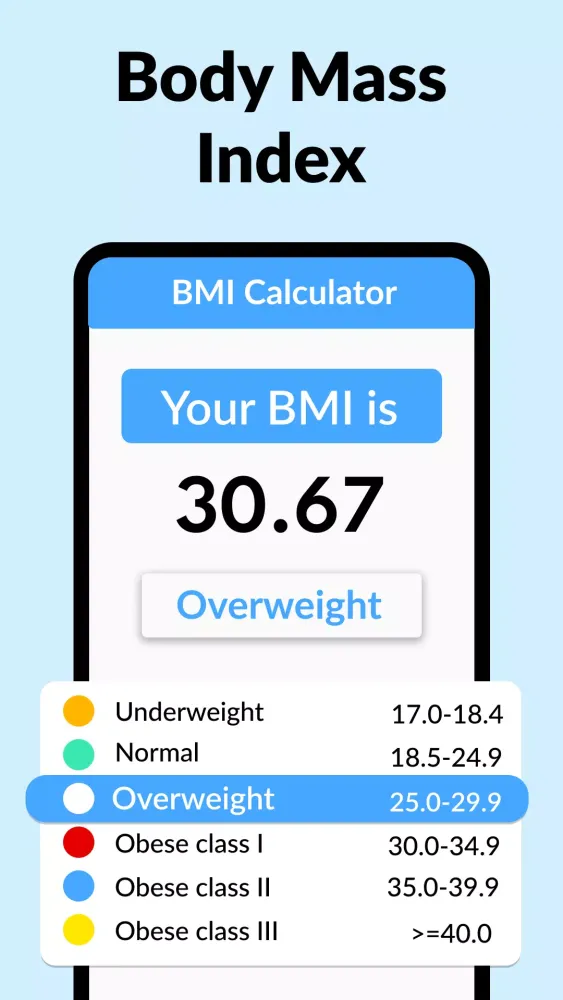 BMI Calculator Screenshots