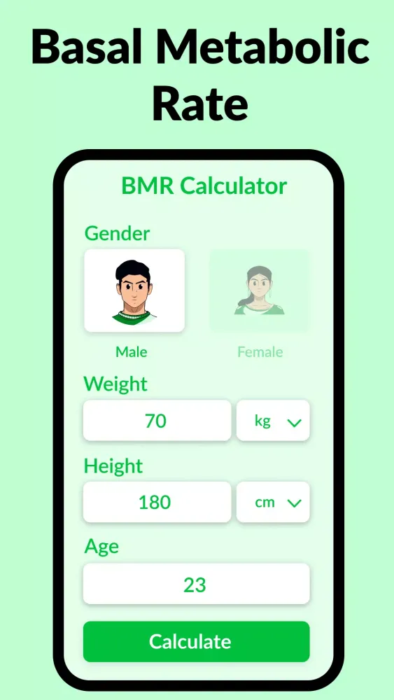 BMI Calculator Screenshots