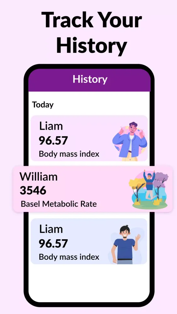 BMI Calculator Screenshots