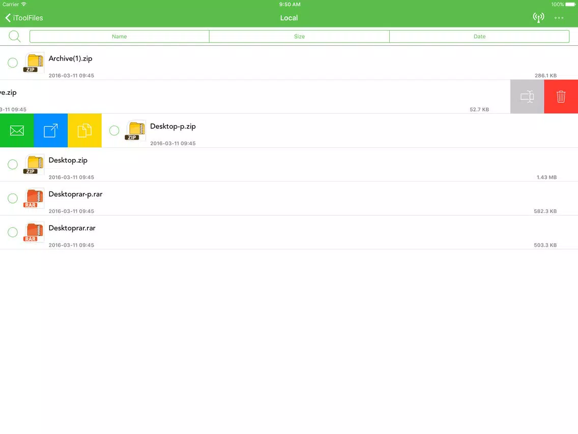 iToolFiles Free - Unrar Files Unzip Zip managers iPad Screenshots