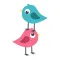Pigeon Twins Stickers
