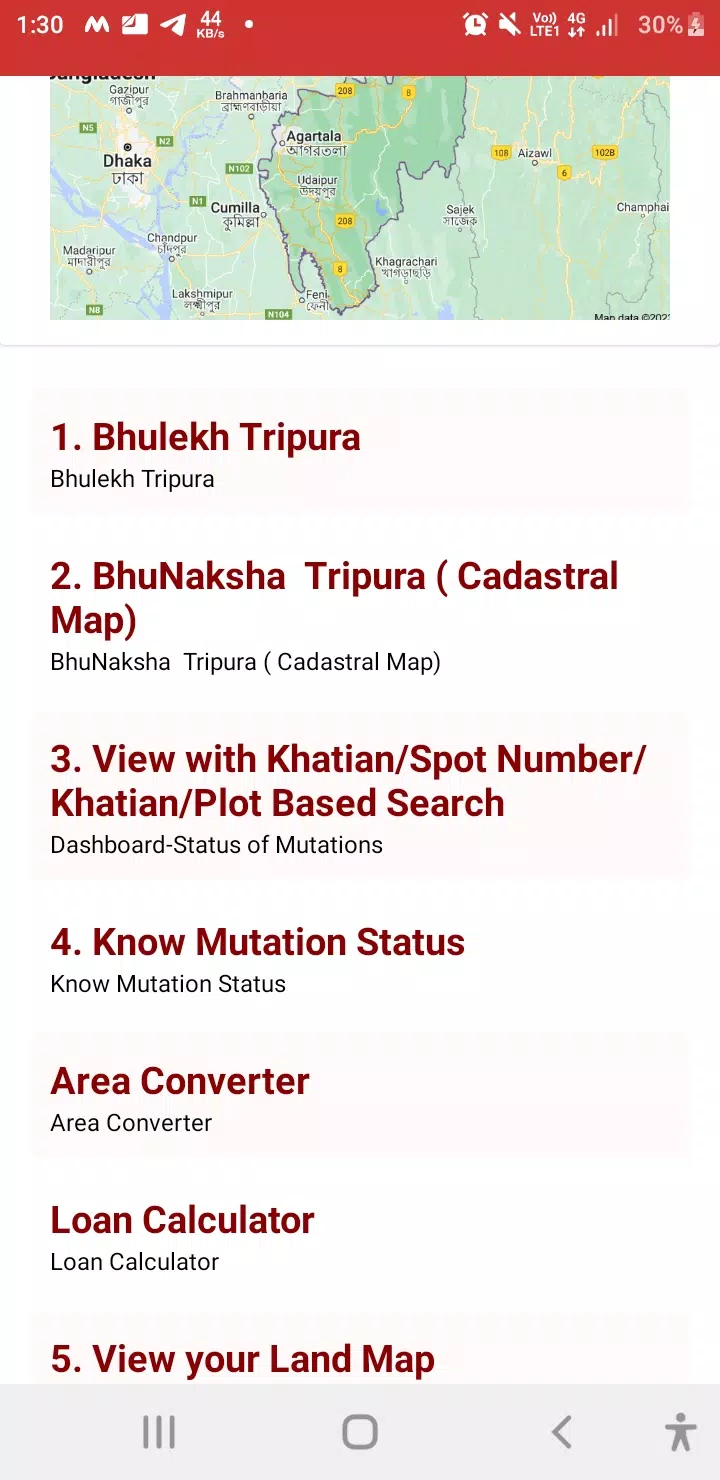 Bhulekh Tripura Ekran Görüntüleri