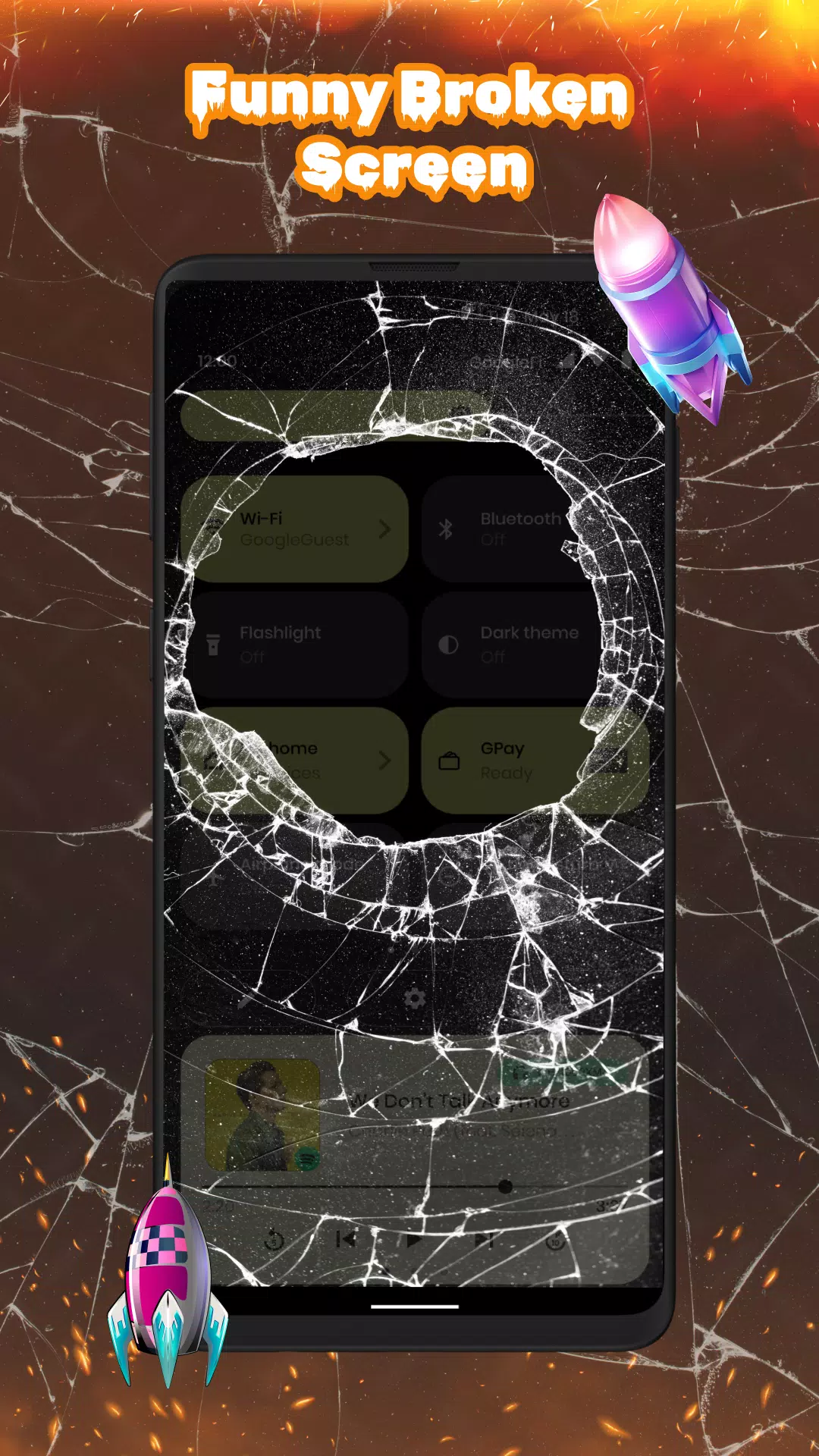 Time Bomb Broken Screen Effect Screenshots