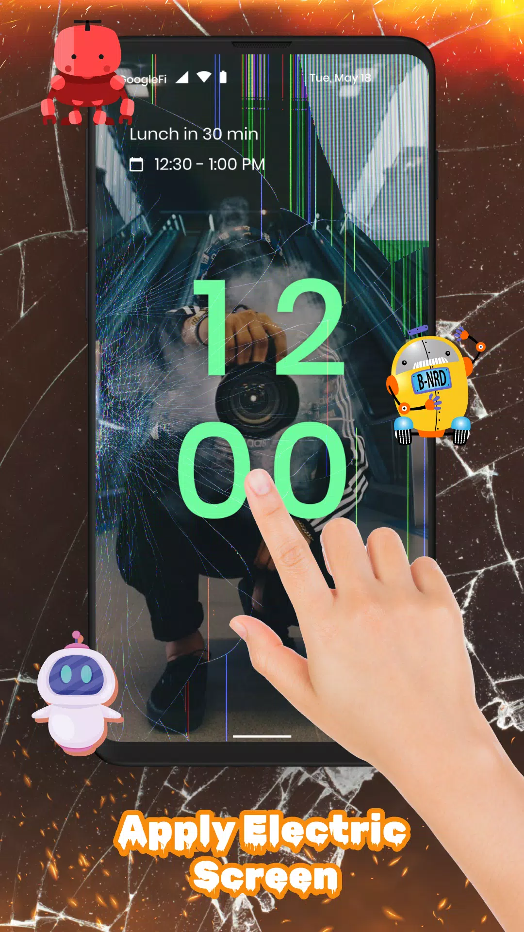 Time Bomb Broken Screen Effect Screenshots