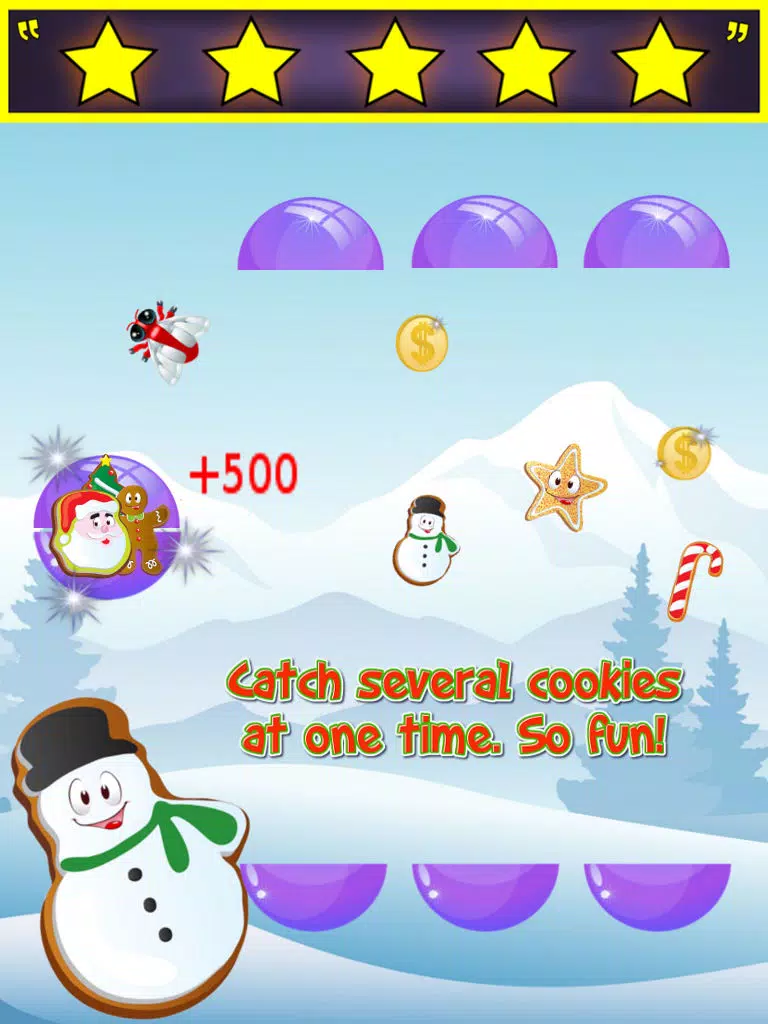 Zrzuty ekranu Cookie Catch - Fun Christmas Catching Game iPad 