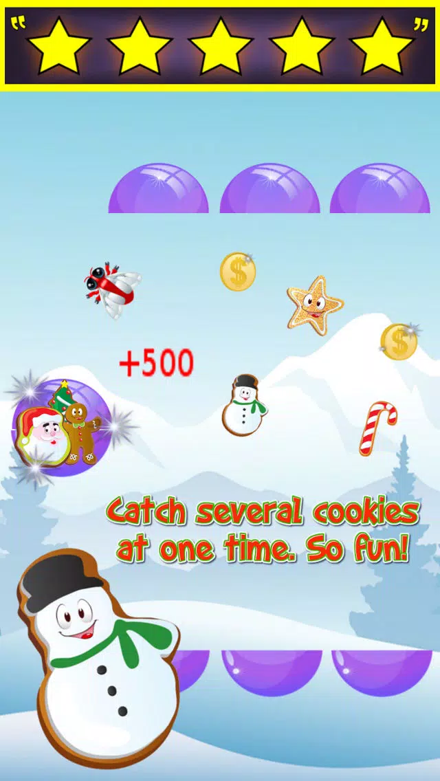 Zrzuty ekranu Cookie Catch - Fun Christmas Catching Game
