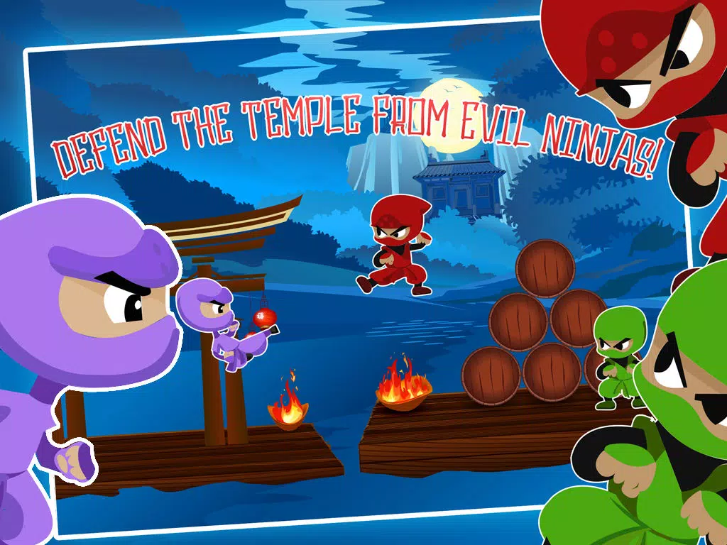 Tiny Ninja Run - Ninja Fighter Run and Jump Adventure iPad  스크린샷