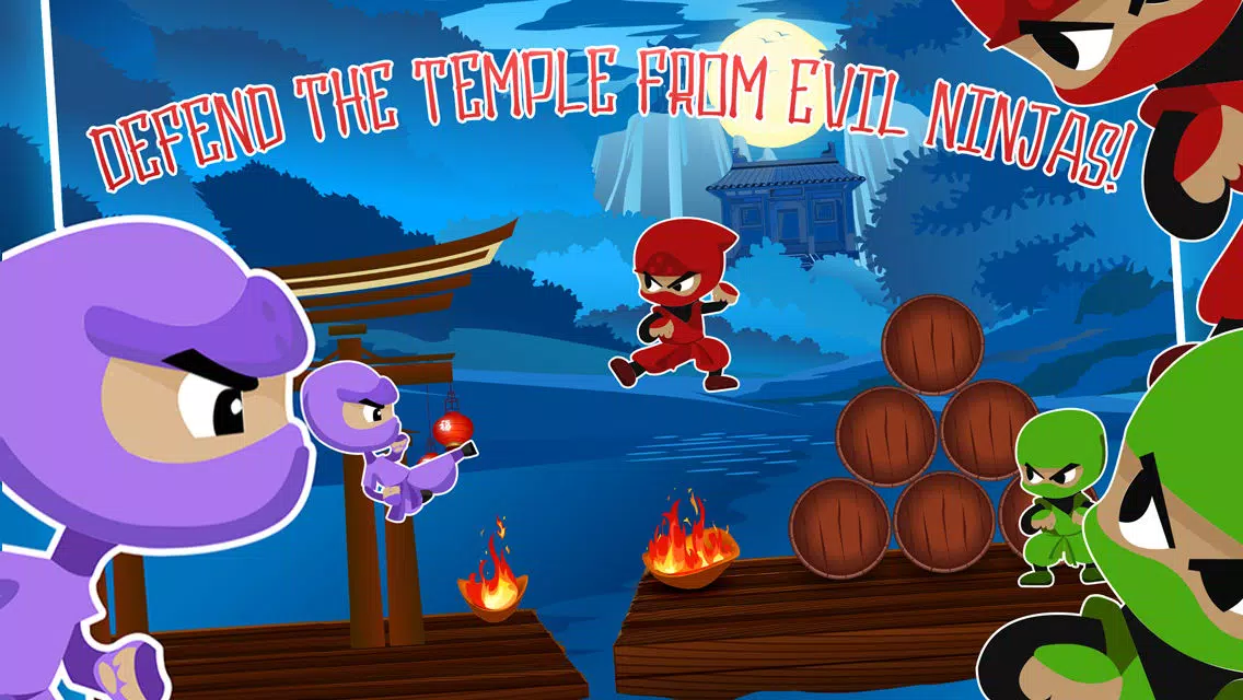 Tiny Ninja Run - Ninja Fighter Run and Jump Adventure 스크린샷