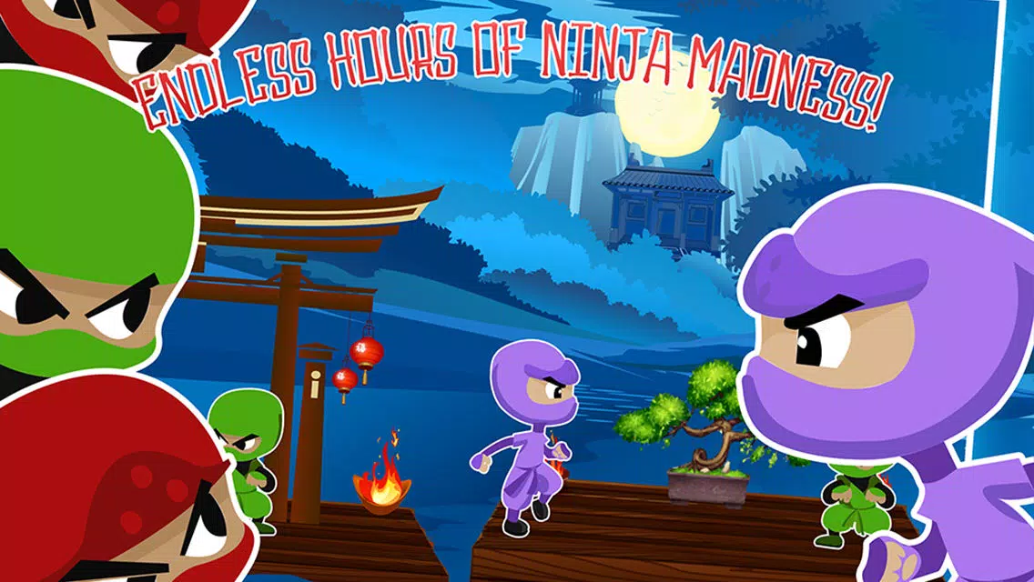 Tiny Ninja Run - Ninja Fighter Run and Jump Adventure 스크린샷
