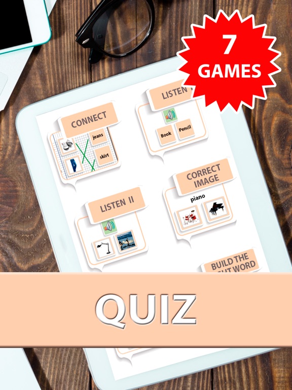 Learn and practice English vocabulary list & cards iPad Screenshots