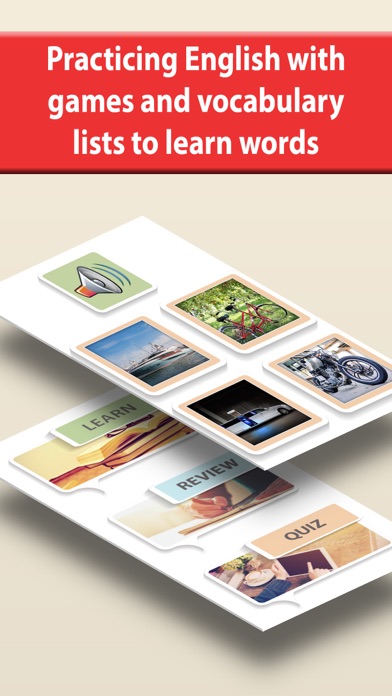 Learn and practice English vocabulary list & cards Screenshots