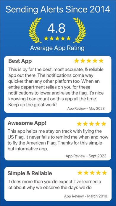 Flag Day - US Flag Alerts Screenshots