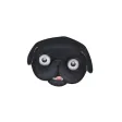 Black Pug Emoji Stickers