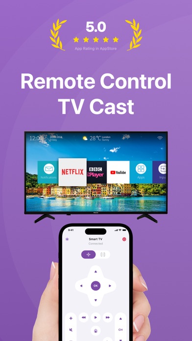 Capturas de pantalla de Roku Remote TCL Cast Control