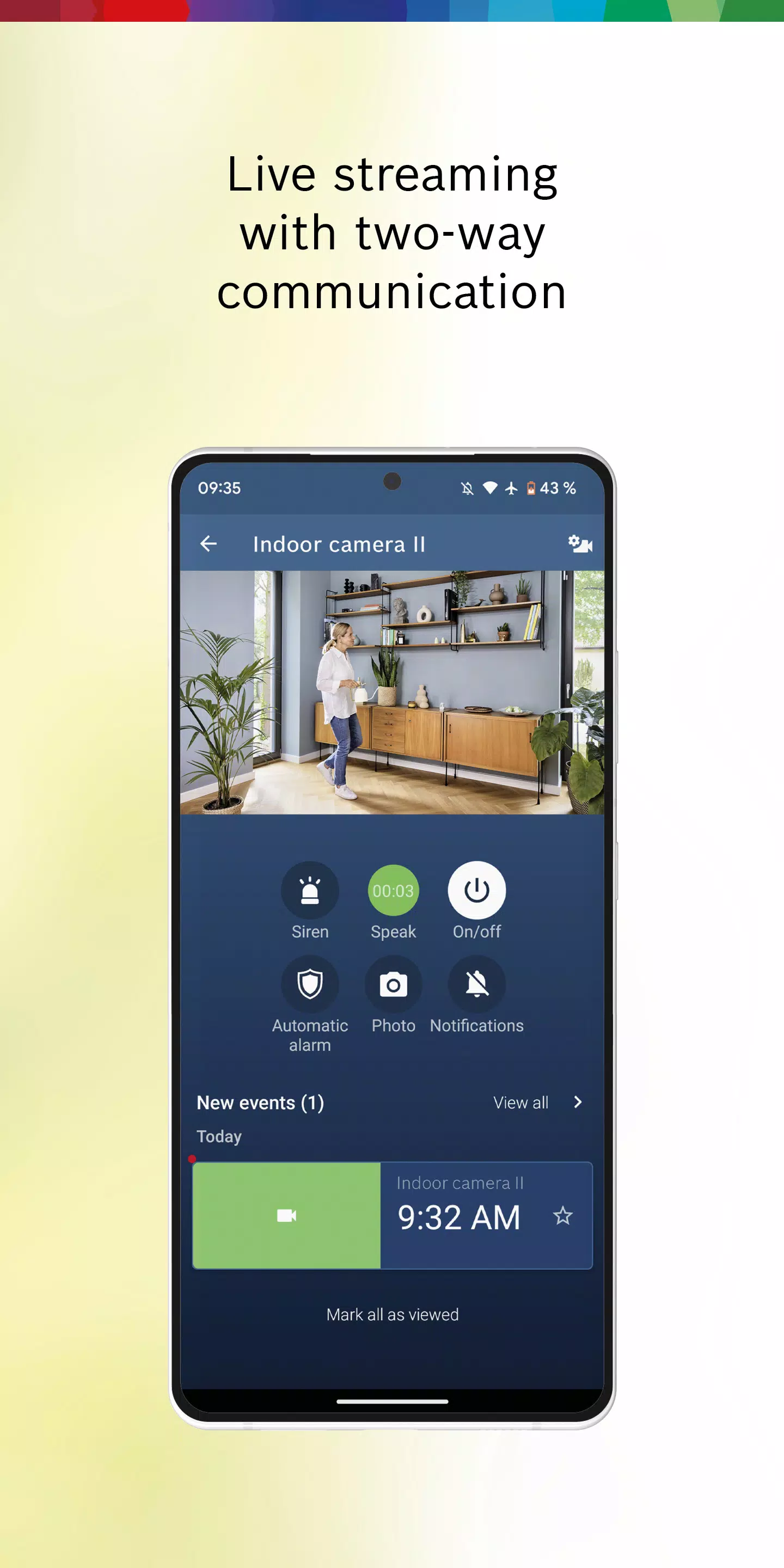 Bosch Smart Camera Screenshots