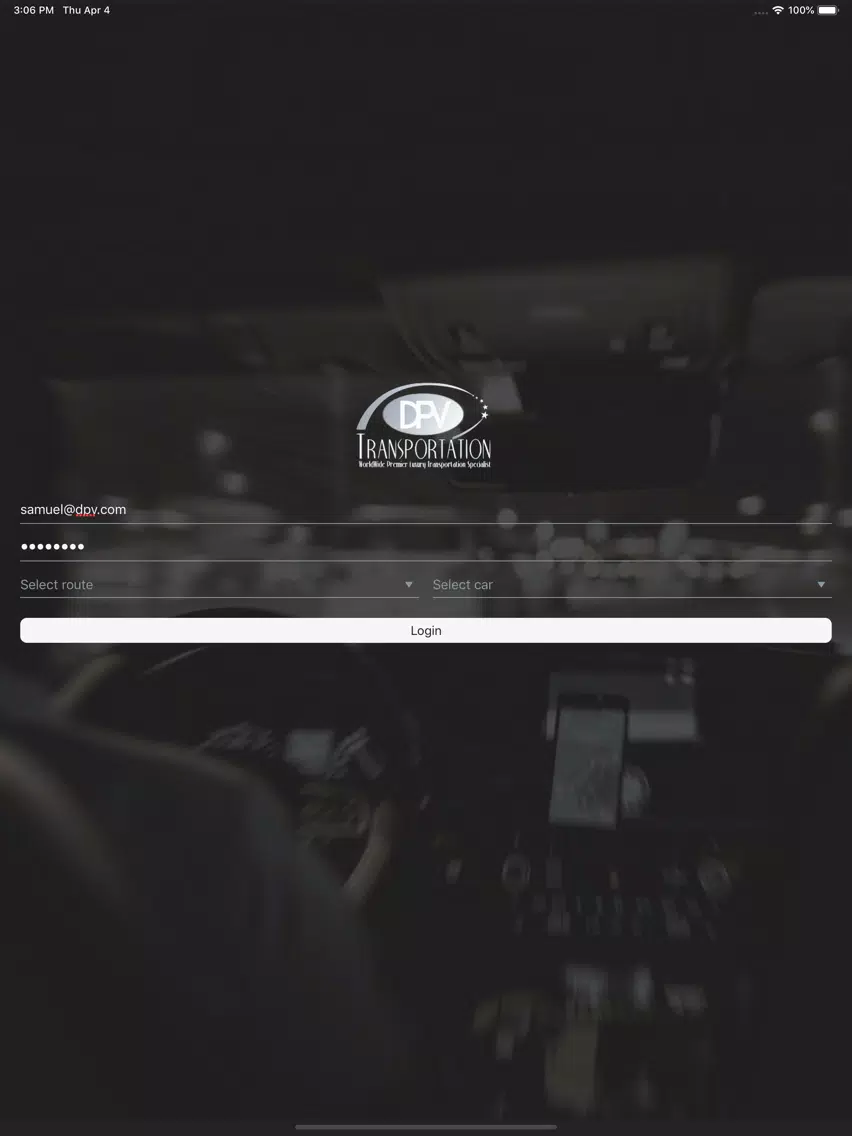 New DPV Drivers iPad Screenshots