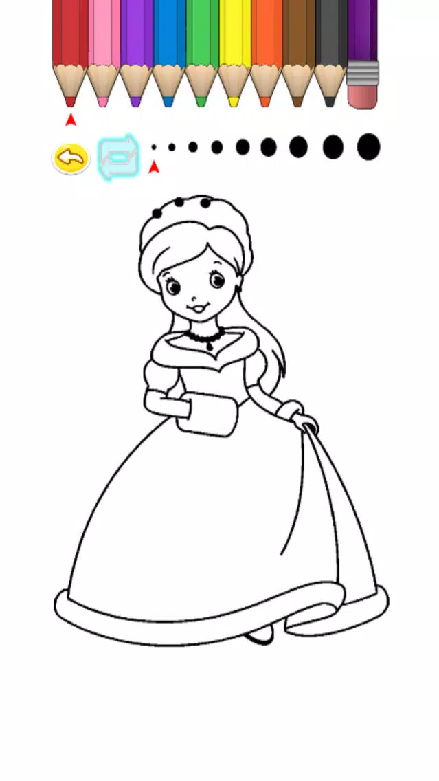Kids Coloring Book - Princess Midori Screenshots