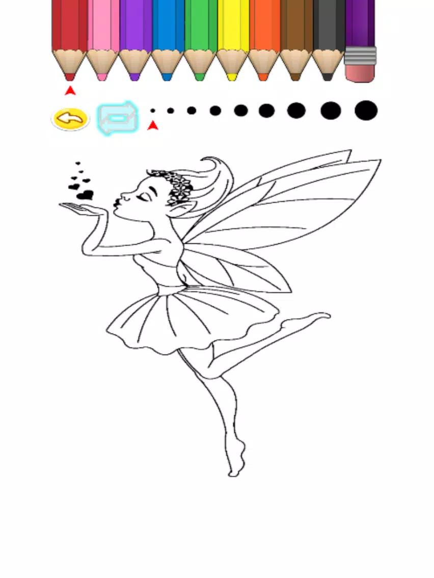 Kids Coloring Book - Princess Cartoon iPad Screenshots